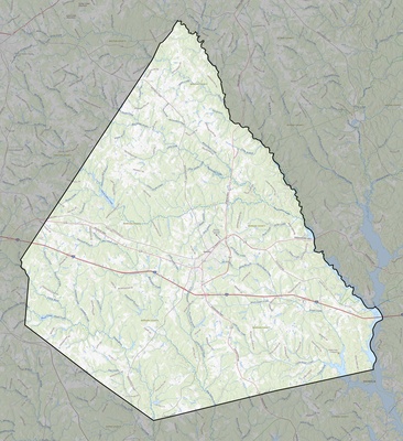 Morgan County GA USGS topo map