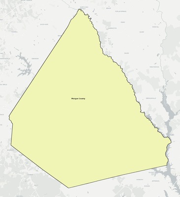 Morgan County GA school district boundaries map