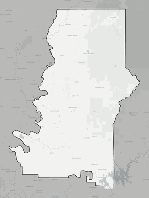 Murray County GA county basemap context