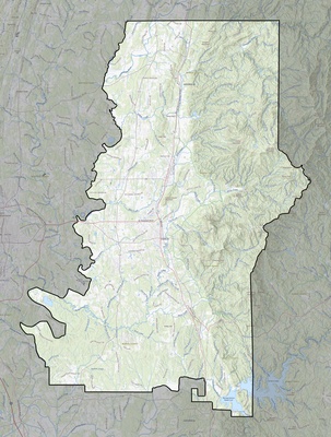 Murray County GA USGS topo map