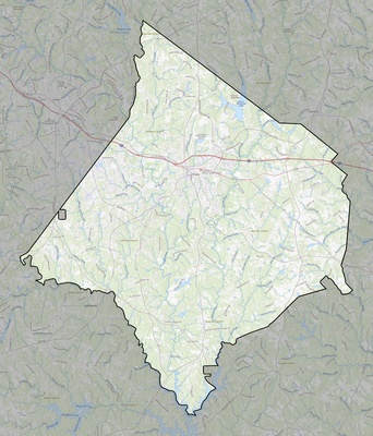 Newton County GA USGS topo map