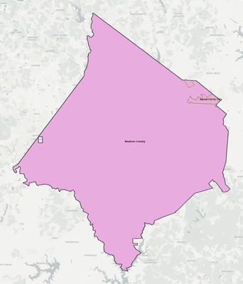 Newton County GA school district boundaries map