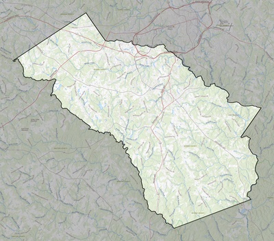 Oconee County GA USGS topo map