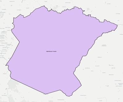 Oglethorpe County GA school district boundaries map