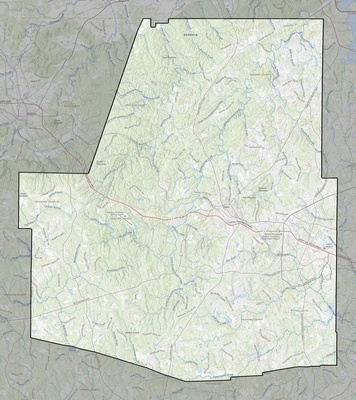 Paulding County GA USGS topo map