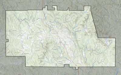 Pickens County GA USGS topo map