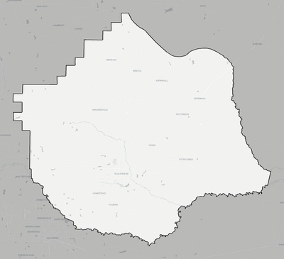 Pierce County GA county basemap context