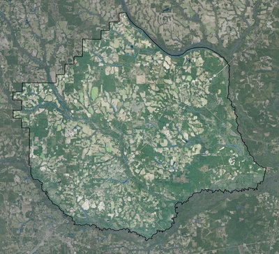 Pierce County GA USGS imagery and topo map