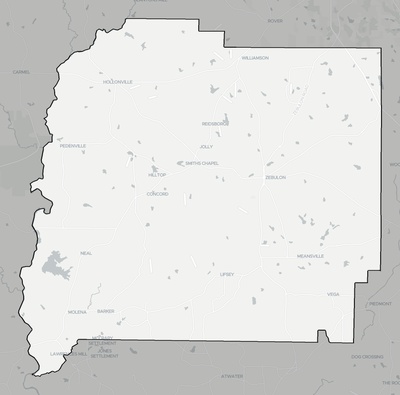 Pike County GA county basemap context