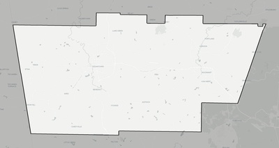 Polk County GA county basemap context