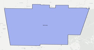 Polk County GA school district boundaries map