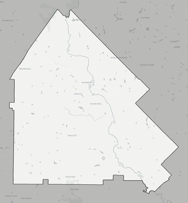 Pulaski County GA county basemap context