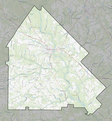Pulaski County GA USGS topo map