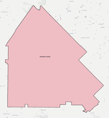 Pulaski County GA school district boundaries map