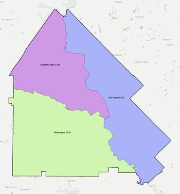 Pulaski County GA townships and subdivisions map