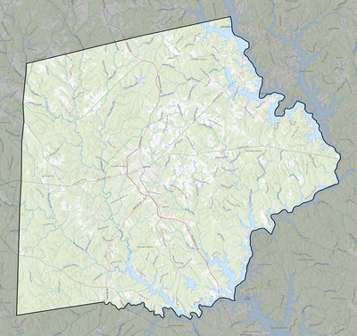 Putnam County GA USGS topo map