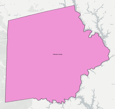 Putnam County GA school district boundaries map