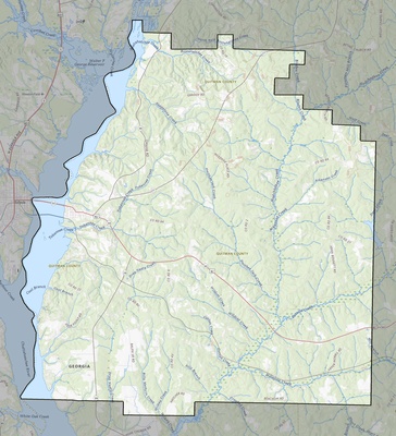 Quitman County GA USGS topo map