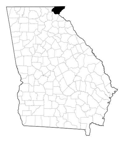Rabun County in Georgia