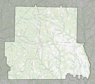 Randolph County GA USGS topo map