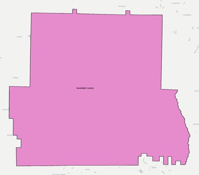 Randolph County GA school district boundaries map