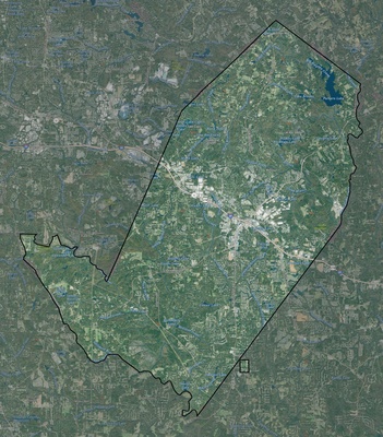 Rockdale County GA USGS imagery and topo map