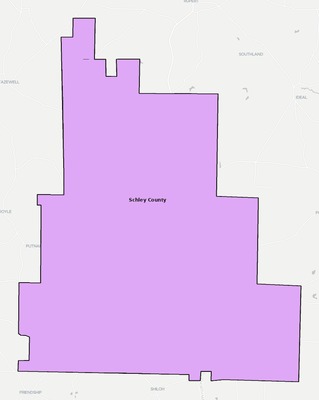 Schley County GA school district boundaries map