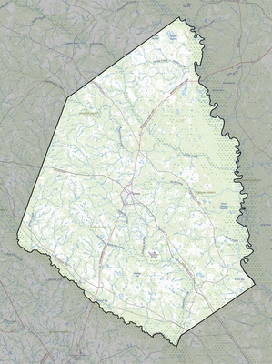 Screven County GA USGS topo map