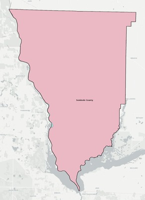 Seminole County GA school district boundaries map