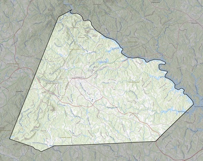 Stephens County GA USGS topo map