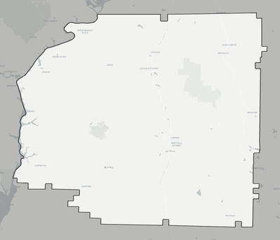 Stewart County GA county basemap context