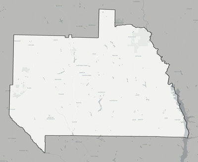 Sumter County GA county basemap context