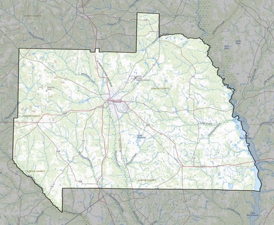 Sumter County GA USGS topo map