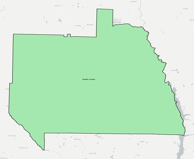 Sumter County GA school district boundaries map