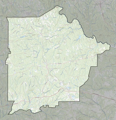 Talbot County GA USGS topo map