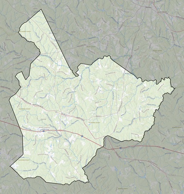 Taliaferro County GA USGS topo map