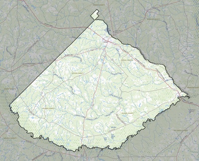 Telfair County GA USGS topo map