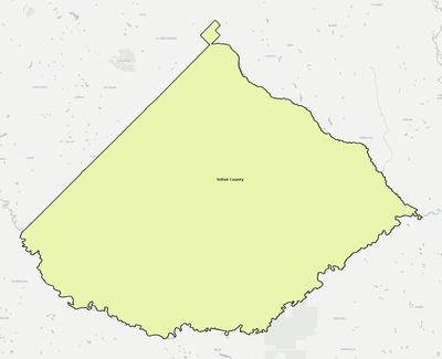 Telfair County GA school district boundaries map