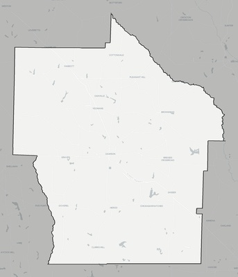 Terrell County GA county basemap context