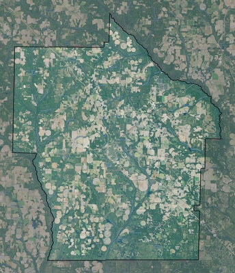 Terrell County GA USGS imagery and topo map