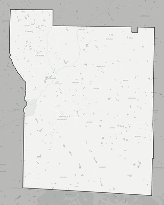 Thomas County GA county basemap context