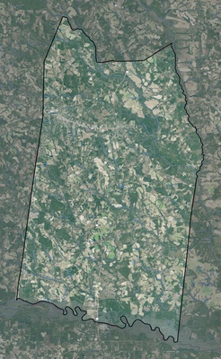 Toombs County GA USGS imagery and topo map