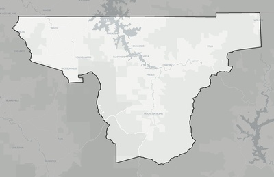 Towns County GA county basemap context