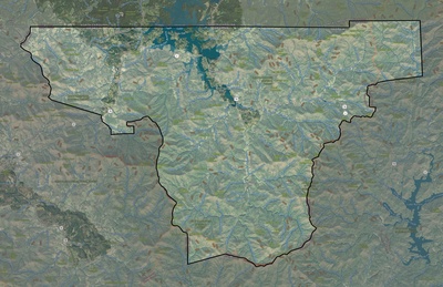 Towns County GA USGS imagery and topo map