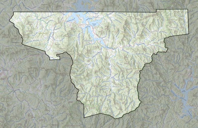Towns County GA USGS topo map