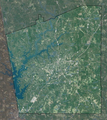 Troup County GA USGS imagery and topo map