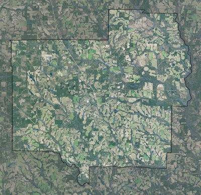 Turner County GA USGS imagery and topo map