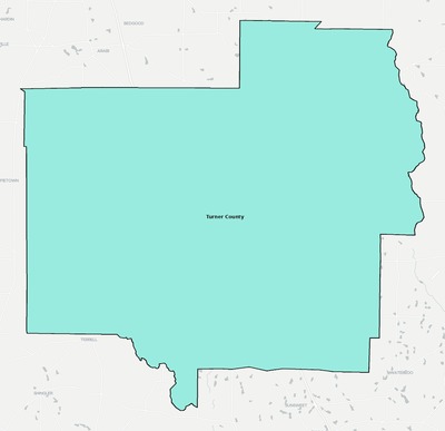 Turner County GA school district boundaries map