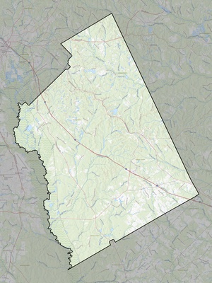 Twiggs County GA USGS topo map