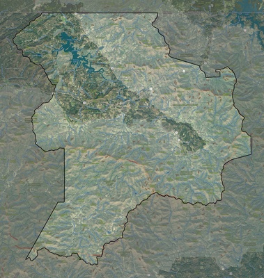 Union County GA USGS imagery and topo map